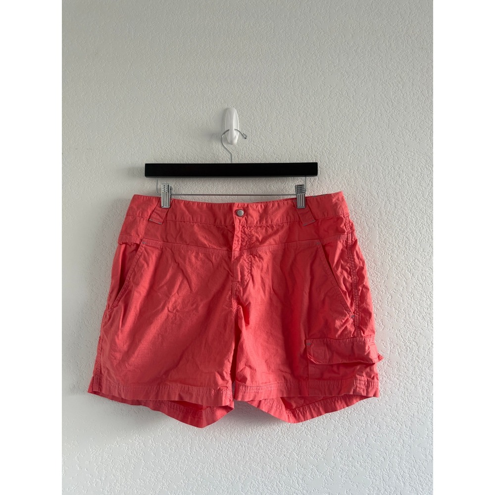 Title Nine Gorpcore Brash Shorts Size 14 Coral Pink Cargo Pockets